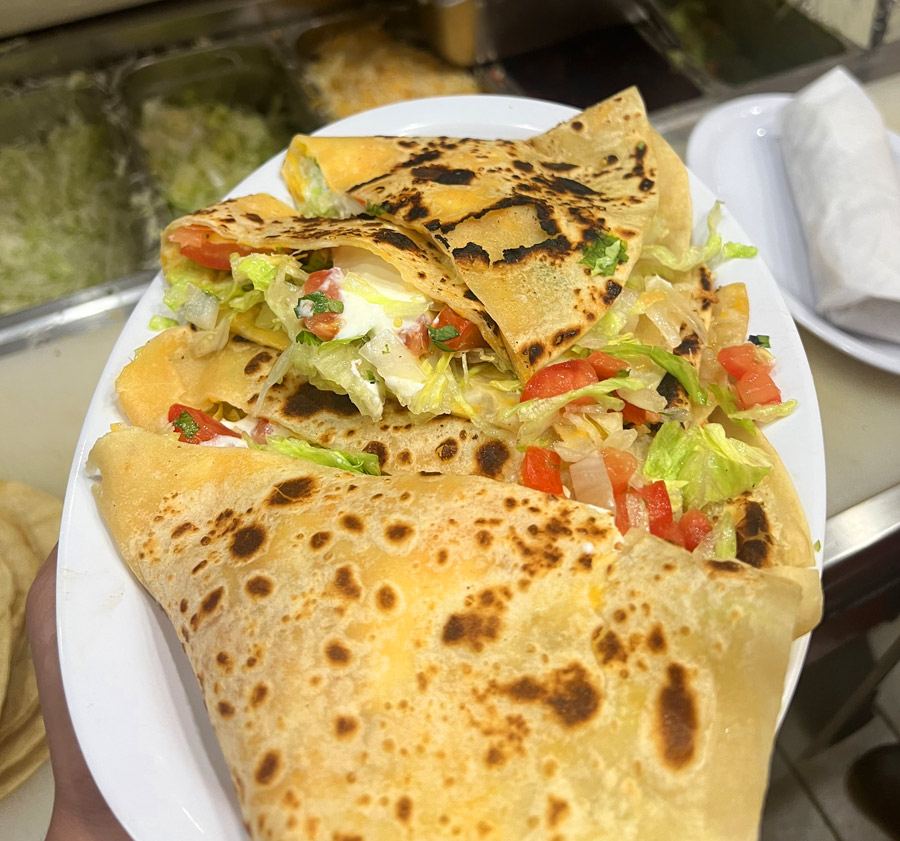 Veggie Quesadilla at El Pueblo Mexican Food