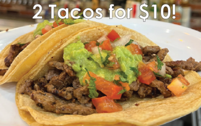 2 for 10 Tacos – Amazing Deal at El Pueblo Mexican Food